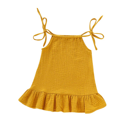 Spring & Summer Girls' Suspender Dress
